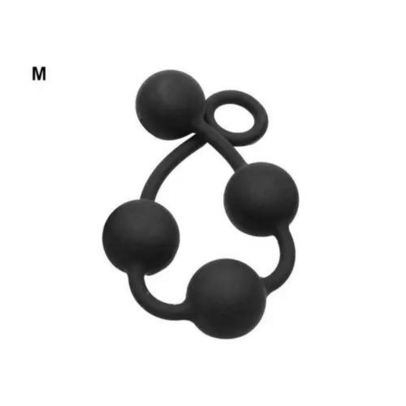 S/M/L Anal Beads Silicone Huge Ball Butt Plug Expander Sex Toys Bondage Dilator Expander G-Spot Stimulate Pull Ring  Toys