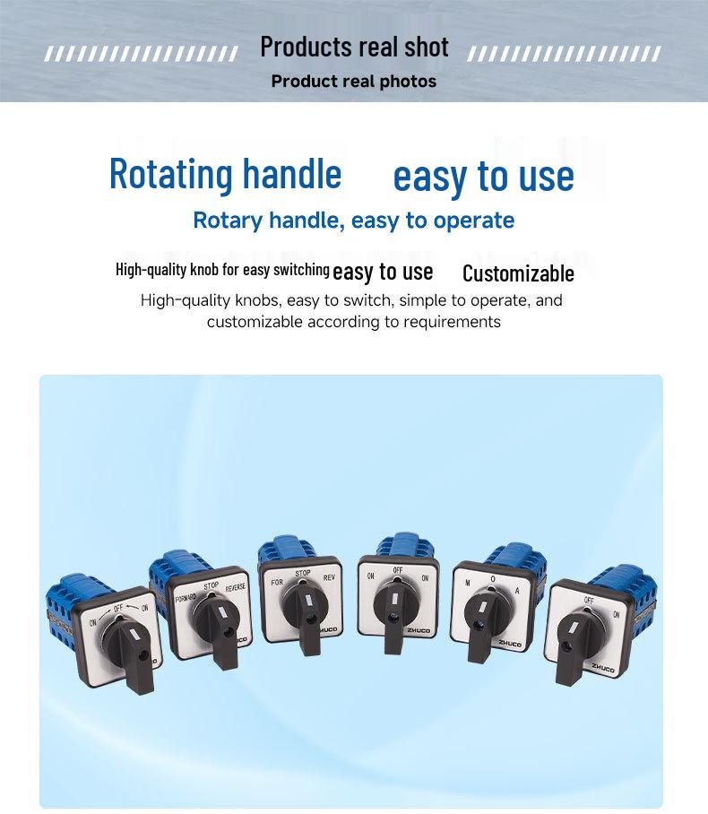 Zhuochao SZW26-20/D404.4 Universal Three-Speed Four-Section Changeover Switch