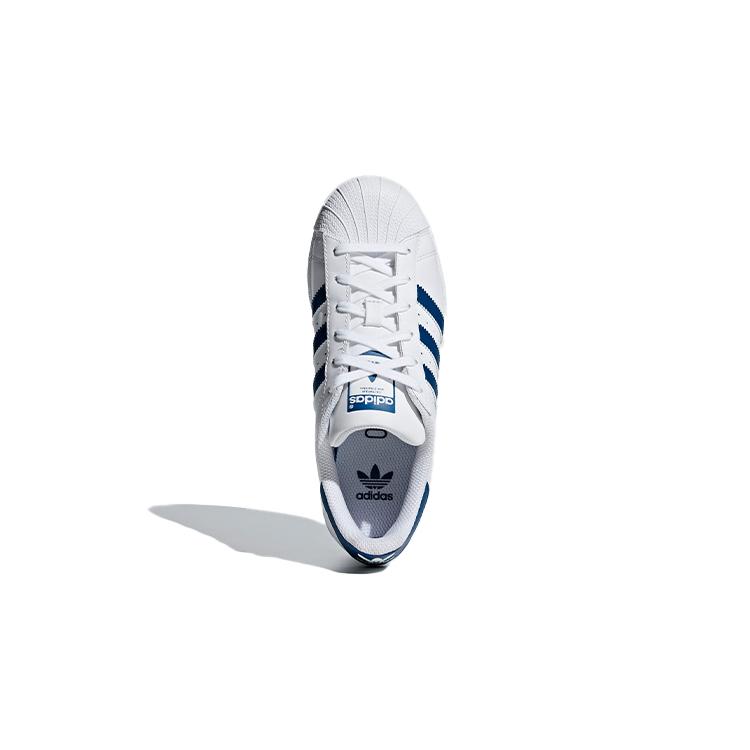 adidas Oryginalne SUPERSTAR Wygodne Niskie Buty Skateboardowe Biało-Niebieski Ogon Unisex F34163