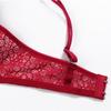 Soutien-gorge Femme Sexy Dentelle Bralette Florale Sans Armatures Bonnets A B Lingerie Sexy Doux Couleur Unie Soutien-gorge