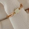LAYERMOOD Bold Chain Padlock Bracelet-gold
