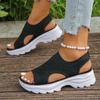 Fashion Summer Women Sandals Roman Slip on Shallow Fish Bottom Sandals Breathable Lace-Up Sports Hollow Designer Shoes Zapatos De Mujer