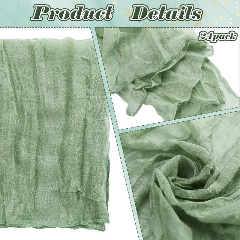 1PC 20x20Inch Boho Napkins Handmade Cloth Napkins with Wrinkled Gauze Table Napkins for Dinner Wedding Birthday Party Home Decor