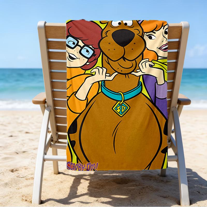 Ultra-Soft Beach Towel with Scooby-Doo Theme,Ideal for Pool - Camping, Diving - Perfect Travel Essential, Vibrant Beach Towel.