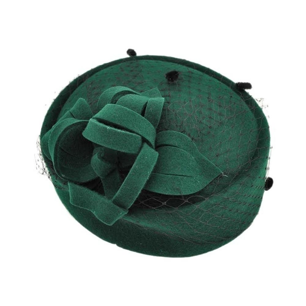 Solid Color Top Hat French Vintage Pillbox Hat New Headwear  Gift