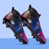 High-top football shoes children teenagers students adult men and women spikes leather training shoes sports shoes