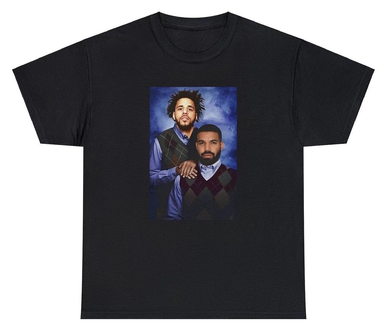 Drake J Cole T Shirt Funny Rapper Hip Hop Fan Stepbrothers Movie Humor Gift Tee 2XL