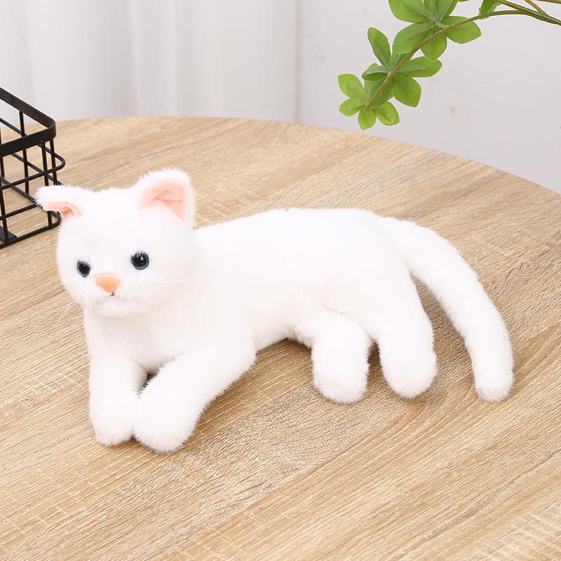 3D Cute Meowing Kitten Plush Doll - Stuffed Animal & Home Ornament, Perfect Birthday Gift