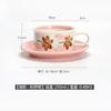 Vintage Ceramic Coffee Cup and Saucer Set Hand-painted Berries Afternoon Tea Coffee Cups  Exquisite European Household Tea Set