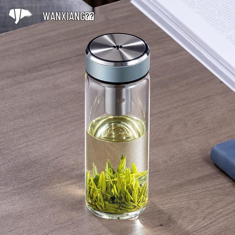 Wanxiang Portable Single Layer High Borosilicate Glass Water Bottle