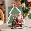 New Christmas Santa Claus Statue Resin Santa Claus Decoration Christmas Tree Decorative Home Desktop Figurine Ornament Holiday