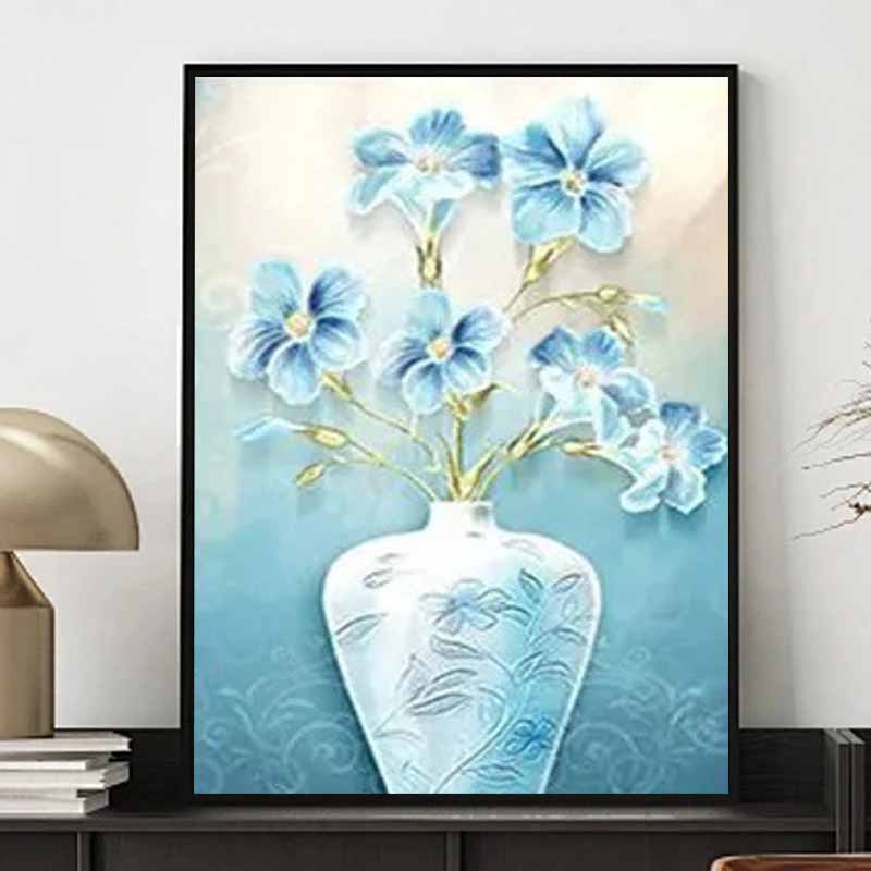 

Новое поступление 5D DIY Полная круглая алмазная живопись Цветочная композиция Вышивка крестом Домашний декор Подарок GI12105