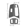 For BMW 5 Series G30 2018- Accessories Carbon Fiber Interior Car Windows Lifting Button Control Panel Trim Cover Stickers