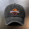A Basketballthemed Printed Washed Hat a Daily Outing Sunprotection Baseball Cap a Musthave Fashionable Couples Hat Featur