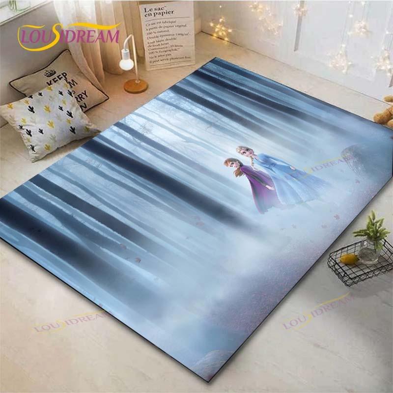 Frozen Anime Carpet Living Room Bedroom Bedside Mat Study Room Computer Chair Home Fashion Floor Mat Area Rug