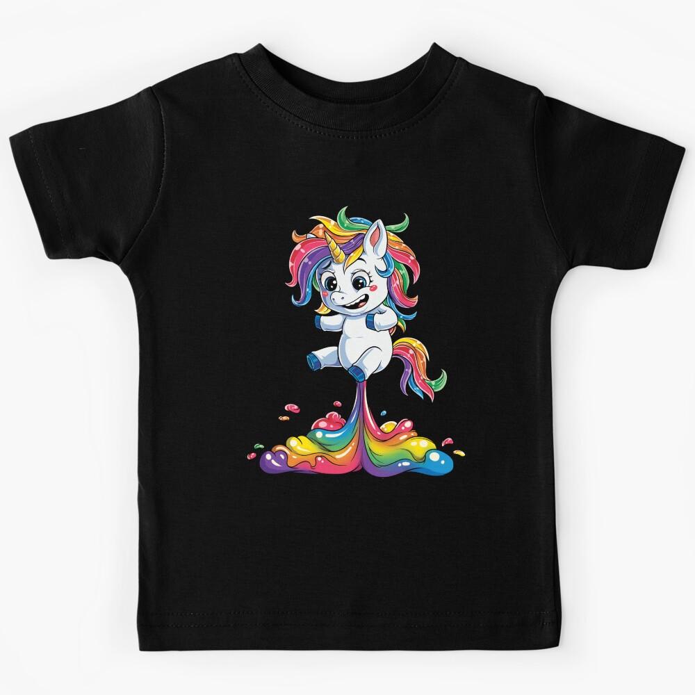 Unicorn Fart T shirt Squad Girls Kids Rainbow Party Gifts Tees Women Men Kids T-Shirt 130