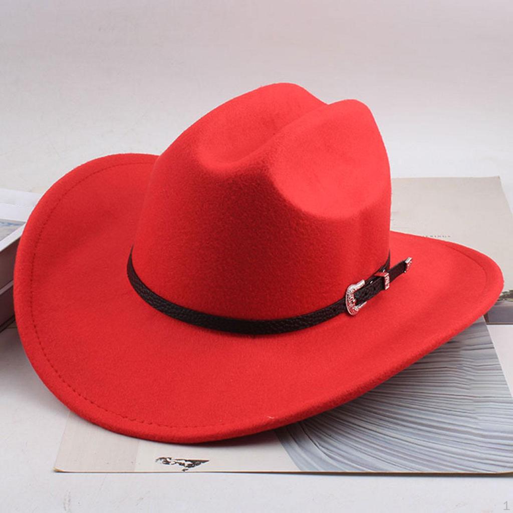 Classic And Trendy Western Cowboy Hat with Adjustable Cord for Shows Carnivals