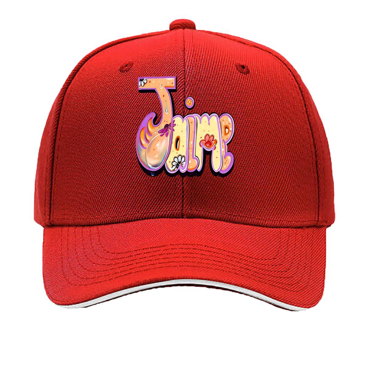 Jaime Personalized Baseball Cap for Girls And Women New Style for Spring Autumn And Winter Sandwich Baseball Cap One Size