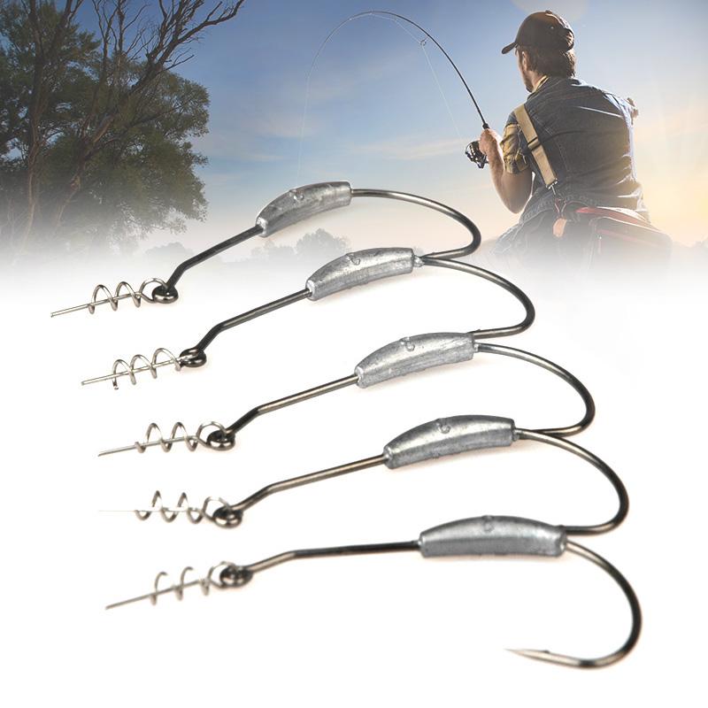 thumbnail image 2 of SHUNWEI 25 Pcs/Box Weighted Swimbait Hooks, Weighted Fishing Hooks Saltwater 2 of 13