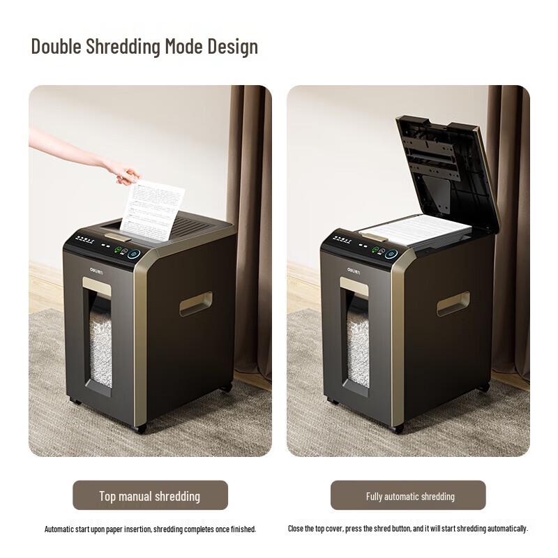 Deli Business Paper Shredder 14436 CN plug (adapter included)