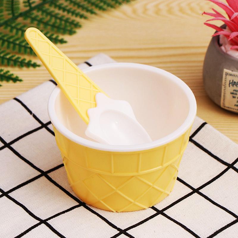 Ice Cream Bowl And Spoon Set Summer Essential Christmas Party Ice Cream Mold Bowl Spoon Kitchen Supplies Kitchen Tools
