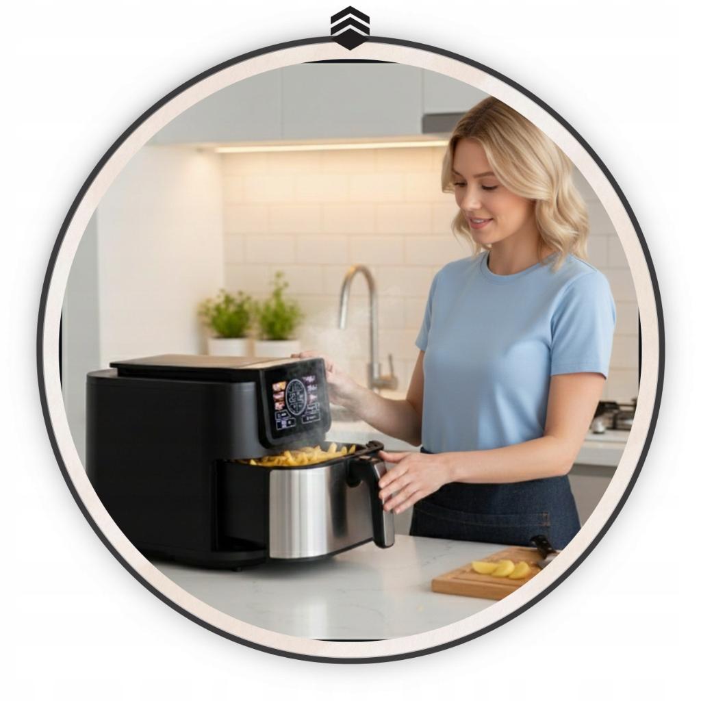 Air Fryer AI 8L 1700W Large Bowl Recipes BYRGEN
