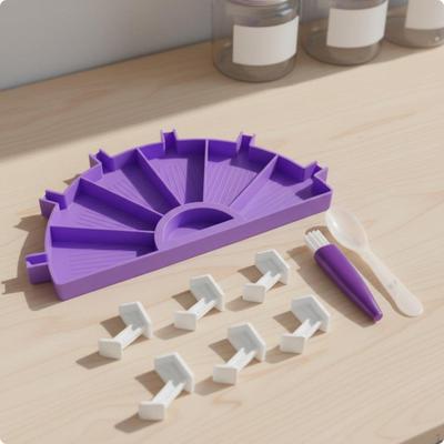 Bead Painting Tray DIY Tool Rhinestone Sorting MultiSection Drill Plate for Crafters, Hobbyists