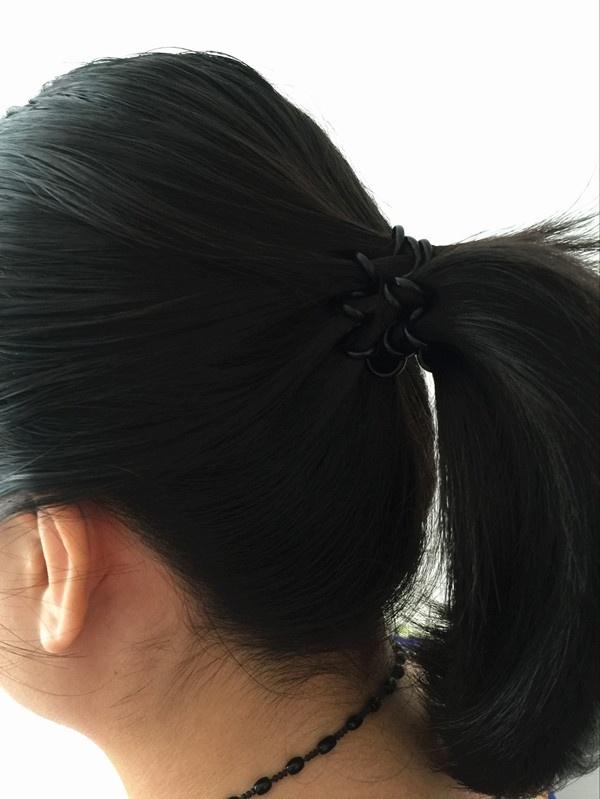 30 sztuk czarna elastyczna dziewczyna gumowe opaski do włosów opaski z pałąkiem na głowę liny