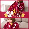 Manufacturer Direct Sale Disney Contract Product Kotatsu Top and Middle Blanket Large Square 220 X 220 Cm Wine