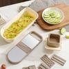 Multi-Functional Garlic Ginger Grinder Manual Kitchen Gadget Grater Shredder Vegetable Slicer for Crushing Spices Herbs Garlic
