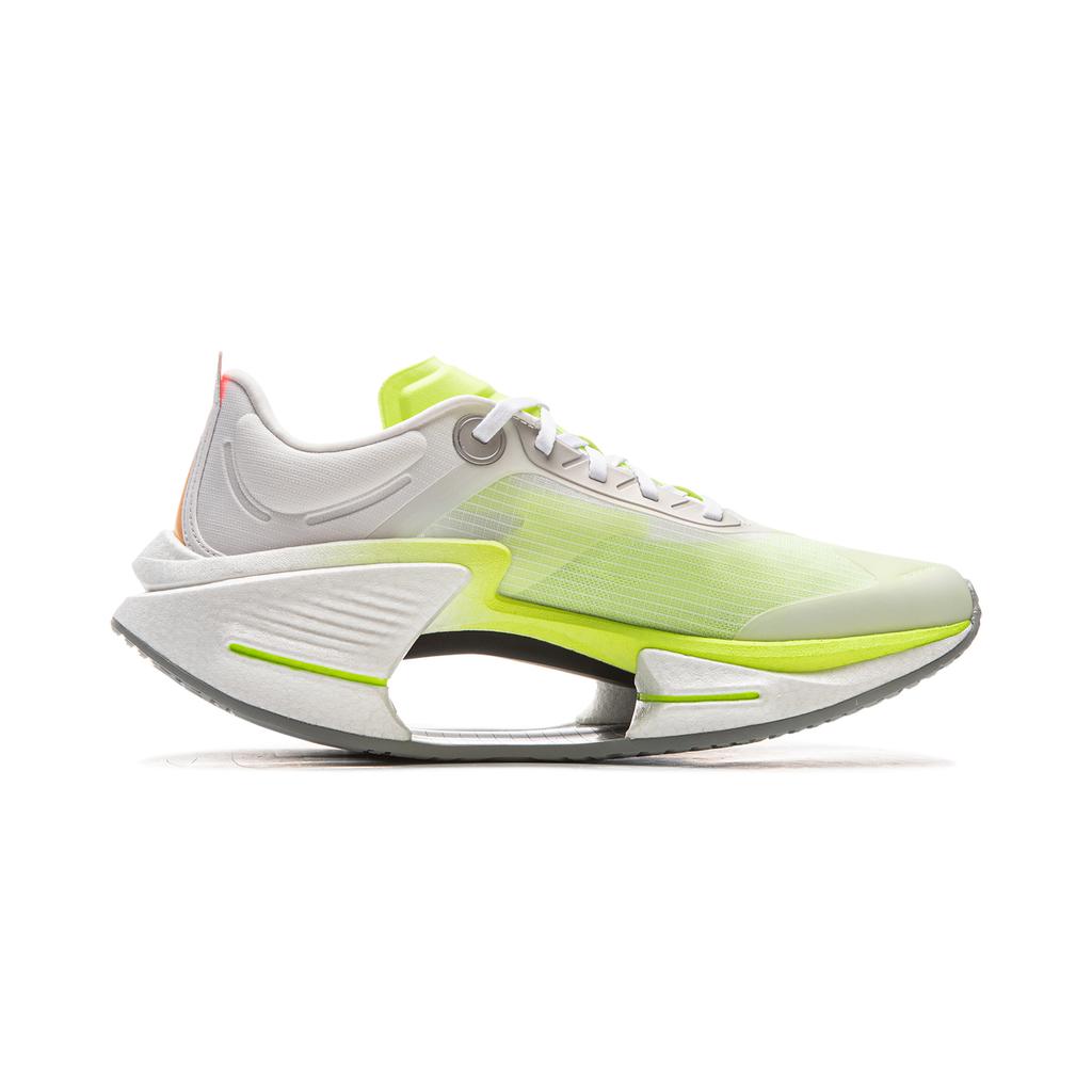 New LiNing Shadow 3 ESSENTIAL Cushioning Support Rebound Low Top Casual Running Shoes Unisex White Yellow Green ARRV003-24