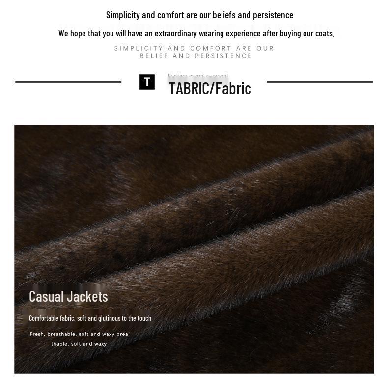 Herren 2025 Wende-Nerzfell-Windbreaker-Mantel - Wintermode für Mittleren Alters