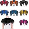 Zachte Veer Schouder Cape Gothic Gothic Sjaal Nieuwe Strik Nek Veer Bolero Halloween