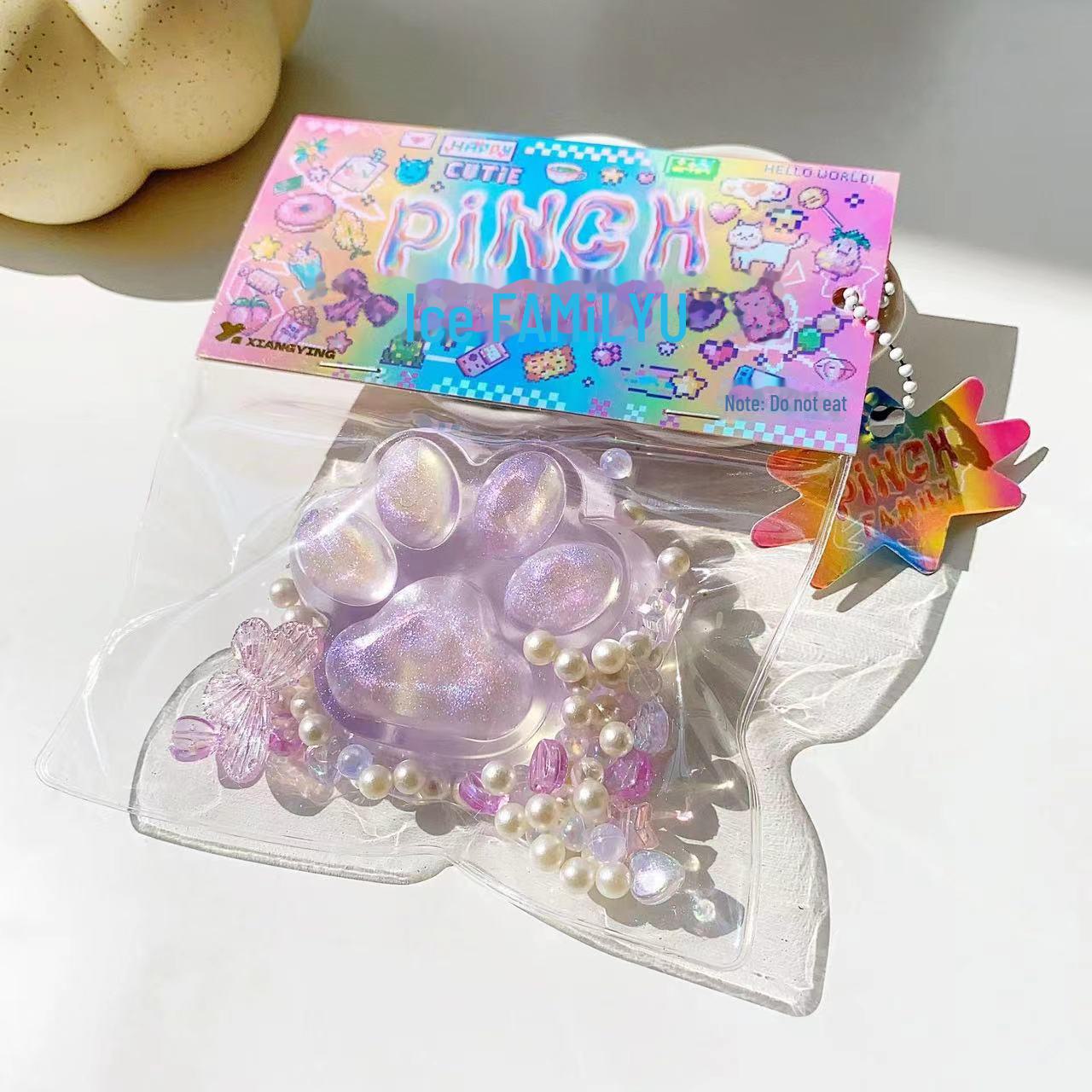 

Суперм’які плюшеві іграшки для декомпресії Cat Claw Music Pinch Blind Box Cat s Paw фіолетовий