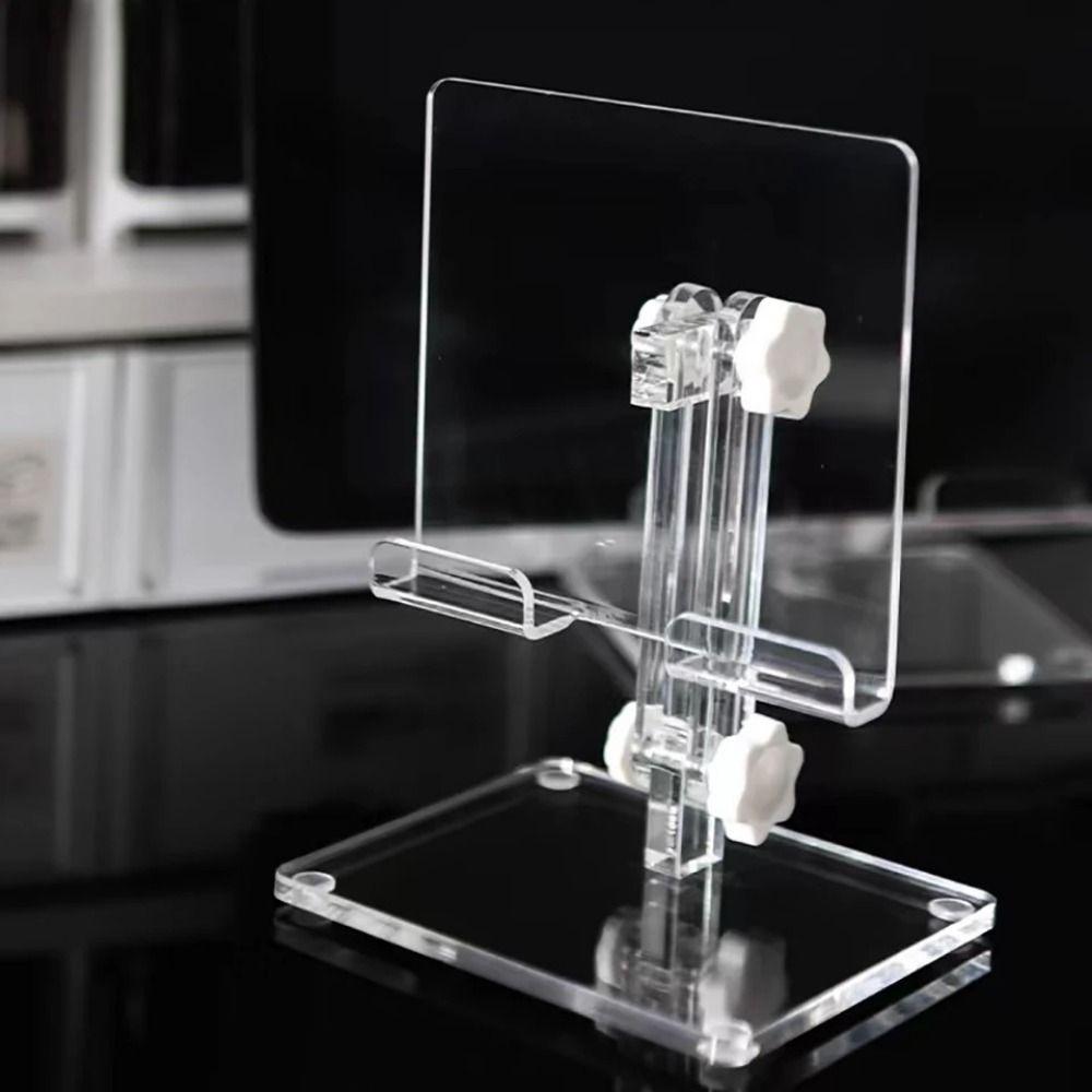 

Портативная акриловая подставка для планшета, противоскользящий складной кронштейн, удобный прозрачный держатель для стола