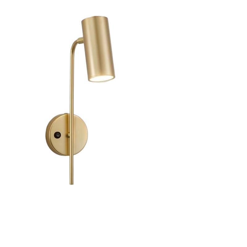 Nordic Postmodern Minimalist Rotatable Wall Lamp with Switch for Living Room or Bedroom.