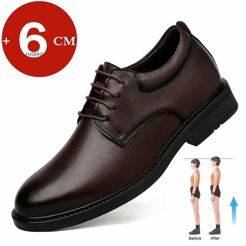

Большой размер 35-47 Туфли из натуральной кожи, туфли на скрытой платформе, обувь-лифт, высота 6 см, обувь унисекс для бизнеса, формальная обувь, свадебная обувь 42
