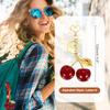 [uxcell] Initial Letter Keychain, Cute Cherry Alphabet V Letter Decor with Letter Pendant for Women and Girls, Keepsake Purse, Handbag, Backpack (Red)