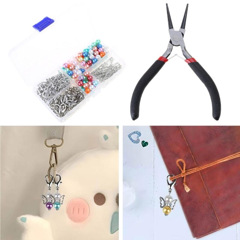 Practical DIY Keychain Set Acrylic Keyrings Phone Charm Wedding Accessory