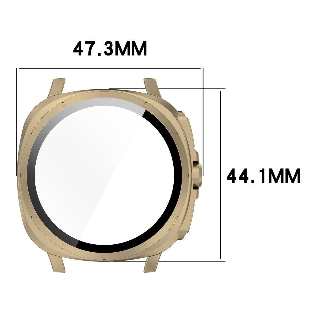 Silicone Band +Tempered Glass Case For Samsung Watch 7 40mm 44mm Strap Protector Cover For Samsung Galaxy Watch 7 44mm 40mm