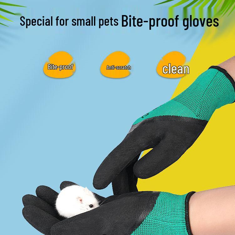 Kinderschutzhandschuhe für Kleintiere - Hamster, Katzen und Papageien - Biss- und Kratzfest.