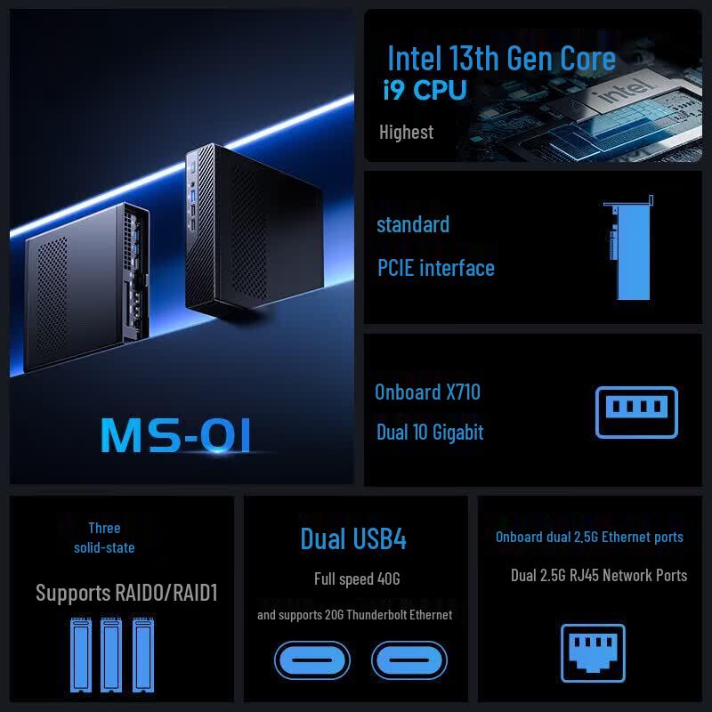 Мини-ПК-рабочая станция Minisforum MS-01 (Китайская версия)