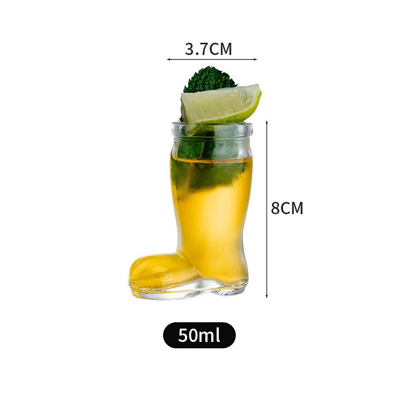 Creative Mini Boot-Shaped Shot Glass with Handle – Novelty Cocktail & Wine Cup