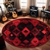 Vintage Poker Card Design Round Floor Mat Rugs Carpets Home Decoration Non Slip Washable Luxury Carpets for Living Room