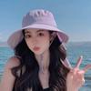 With Shawl Sunshade Bucket Hat with Ponytail Hole Aiti UV Fishman Hat New Design Bow Sun Hat  Beach