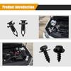 120Pcs 4-In-1 Bumper & Fender Liner Clip Kit - Bumper Screw Bolt/Body Bumper Rivet Fender Clips Compatible With Toyota Lexus, Replaces 90159-60498,