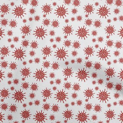 Cotton Flex Maroon Fabric Medical Dress Material Fabric Print Fabric By The Yard 40 Inch
