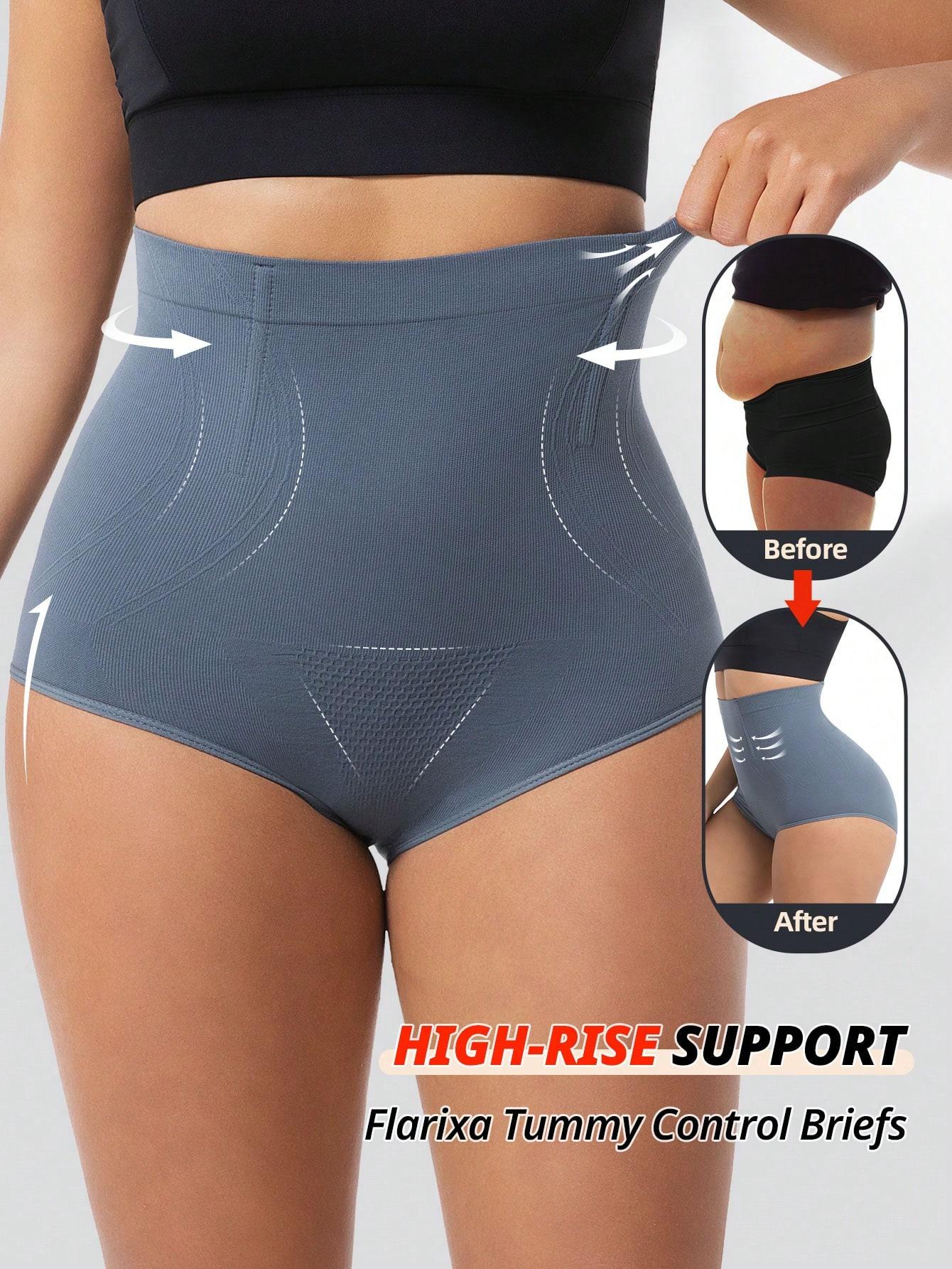 

Flarixa Серое корректирующее белье низ для женщин трусики с высокой талией бесшовные трусы для контроля живота трусы для подтяжки бедер ягодиц утягивающий комбинезон женский до середины бедра корректор фигуры XXL серый