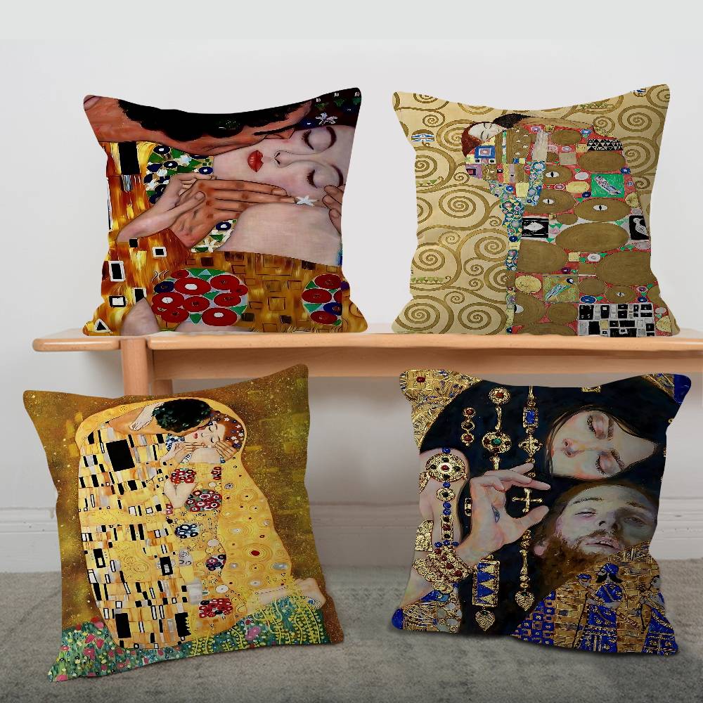 Artist Gustav Klimt Classic Collection Pillow Anime Pillow Sofa Bed Head Pillow Cover Cushion Cover x Cm Fashion