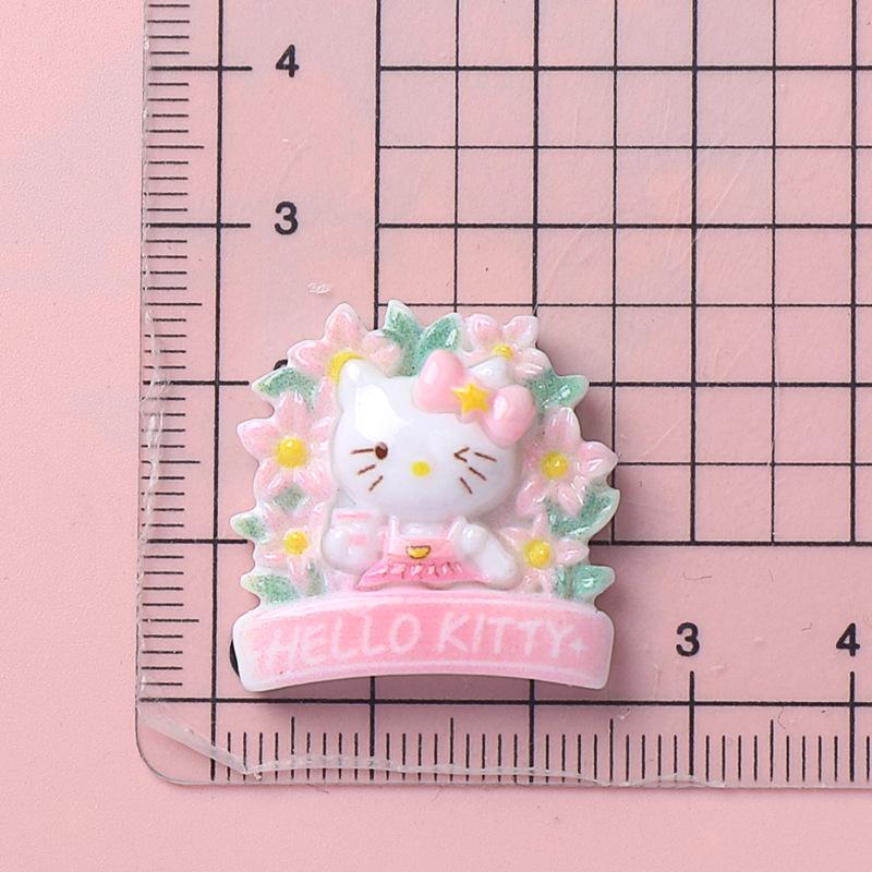 

10Pcs New Mini Kawaii Cartoon Flower Garland Animal Series Flat Bottom Scrapbook Diy Jewelry Making Hairwear Accessorie A32